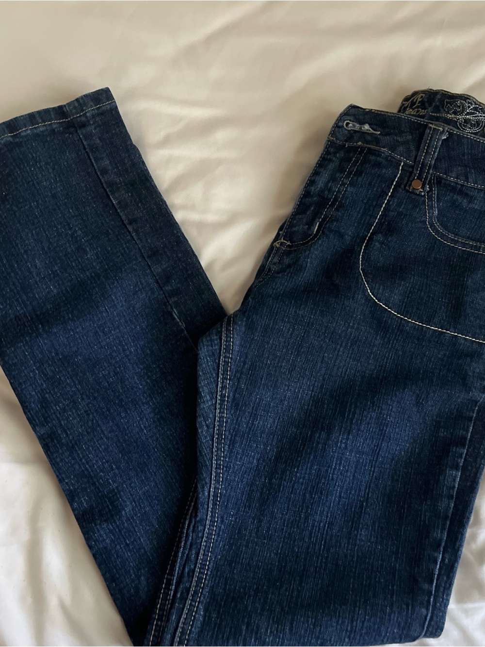 Women’s Straight Leg Jeans - Dark Blue